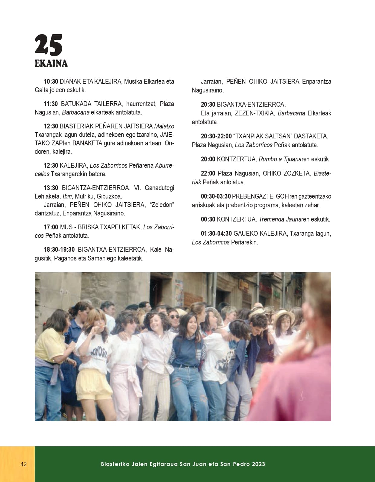 Programa de fiestas portada